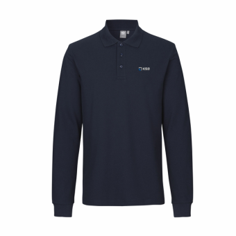 KSB men's polo long sleeve, navy