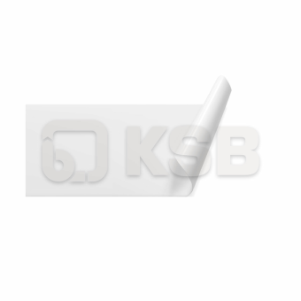 KSB car sticker - white logo